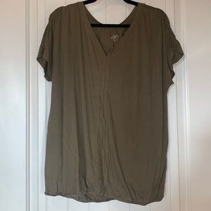 Loft Olive green bubble top